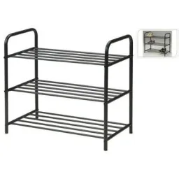 Shoe rack with 3 layers 58x34x66 cm