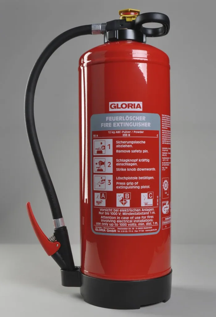 Fire extinguisher P12 Pro, 12 kg powder, 55A, 233B,C, push button, frost-proof