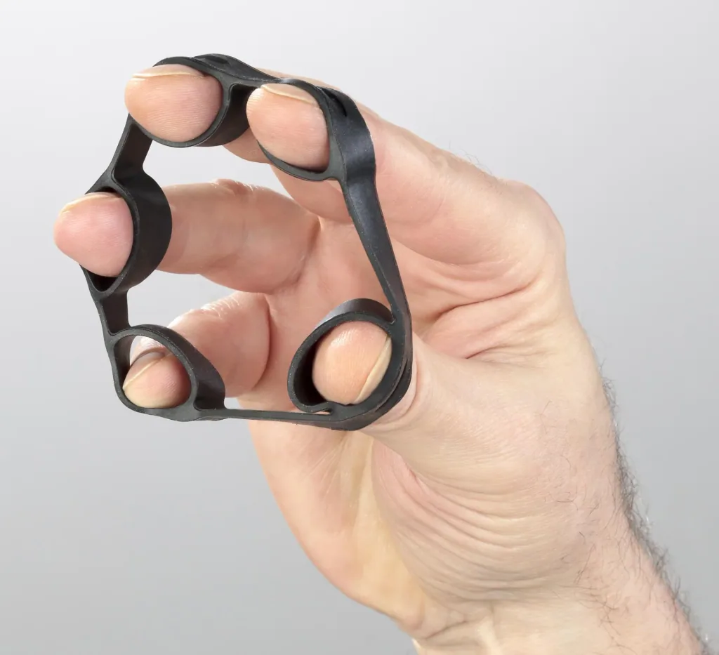 Multi finger and hand trainer, 5 pieces