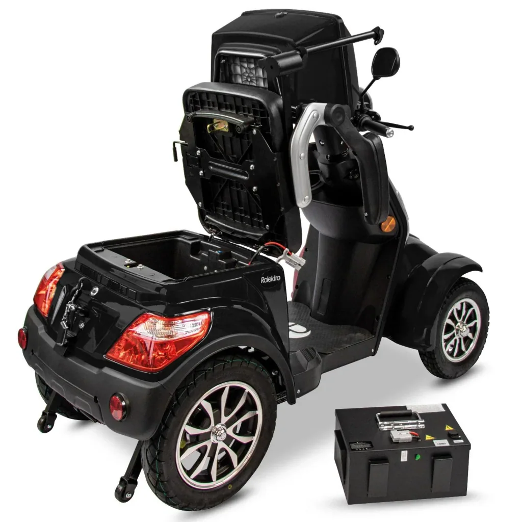 E-Quad 25 V3 Lithium Black, 1,000 Watt + Cup Holder