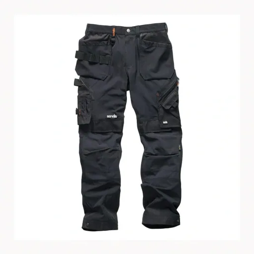 Pro Flex Plus work trousers, black 34R