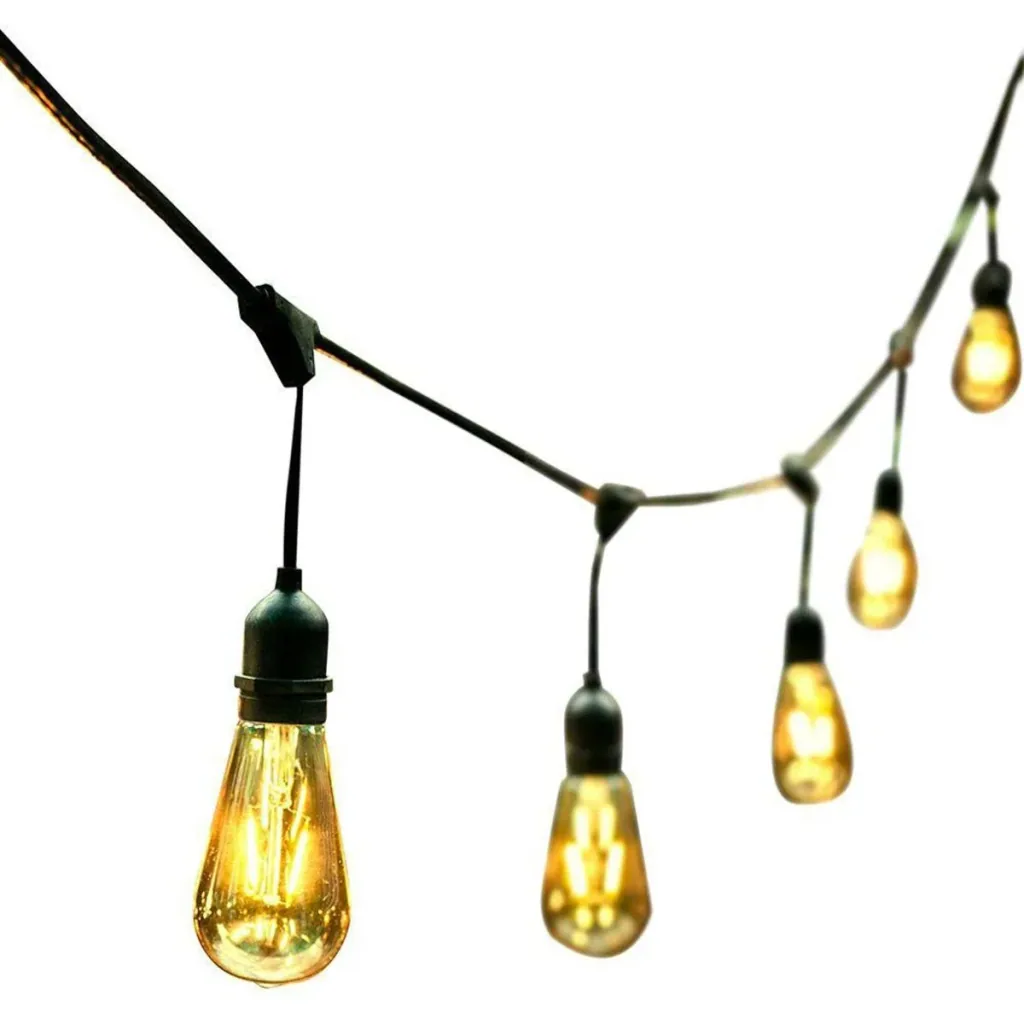 VT-7135 Lighting Cable - Waterproof - 10 E27 Fittings - 5 Meters