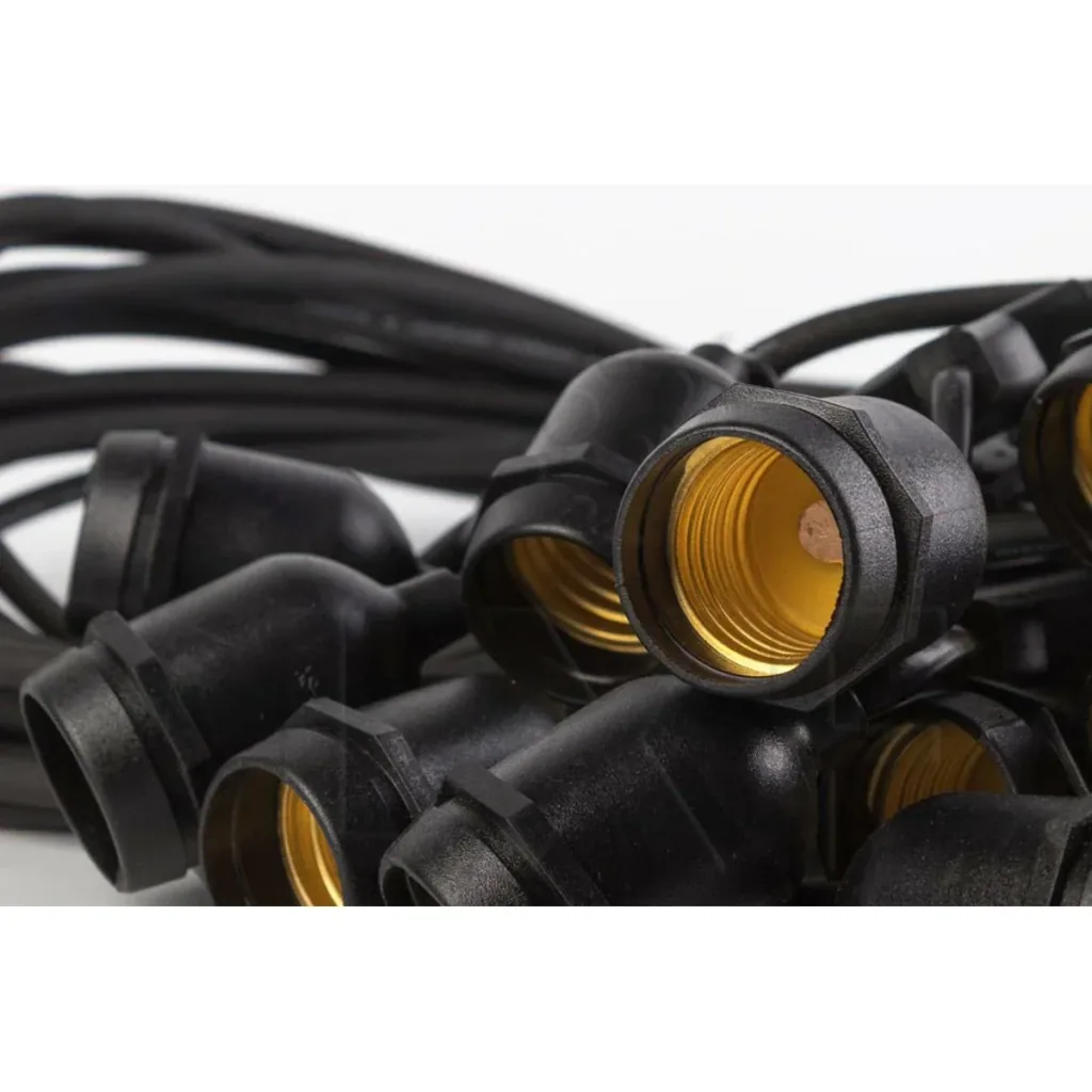 VT-7135 Lighting Cable - Waterproof - 10 E27 Fittings - 5 Meters