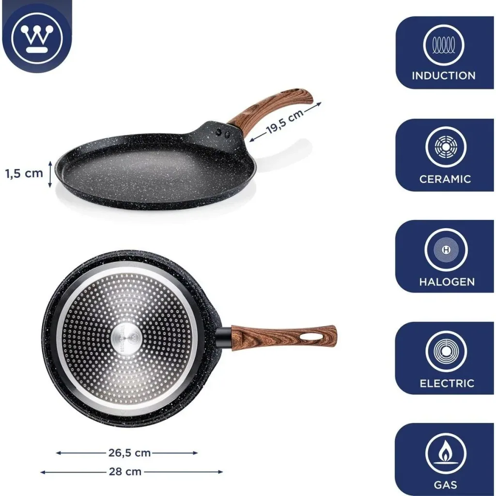 Performance Series Pots and Pans - Frying Pan Special Edition 24 cm + Pancake Pan Special Edition 28 cm - Black