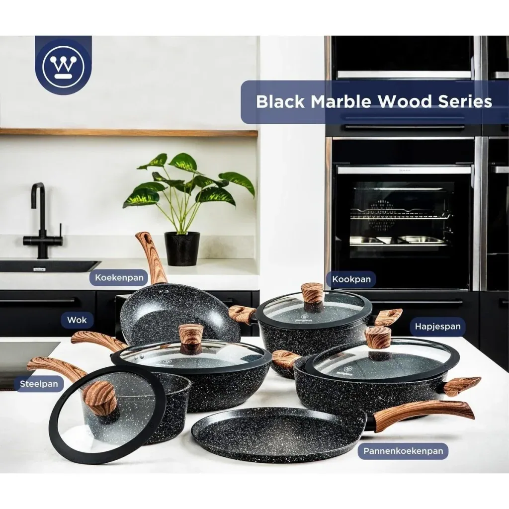 Performance Series Pots and Pans - Frying Pan Special Edition 24 cm + Pancake Pan Special Edition 28 cm - Black