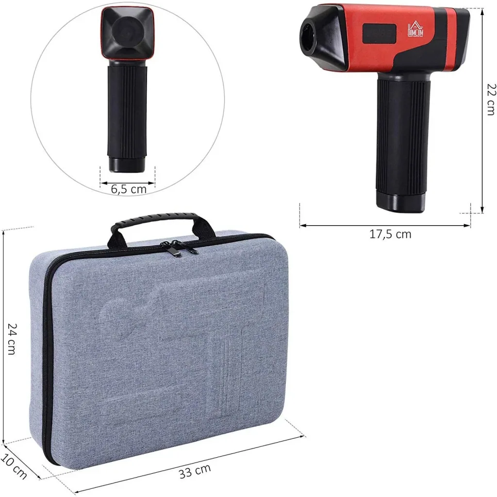 Massager with 6 interchangeable heads