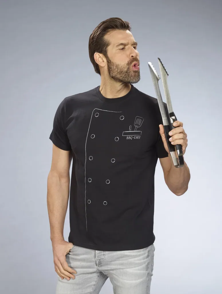 T-Shirt Grillmeister, color black, size M