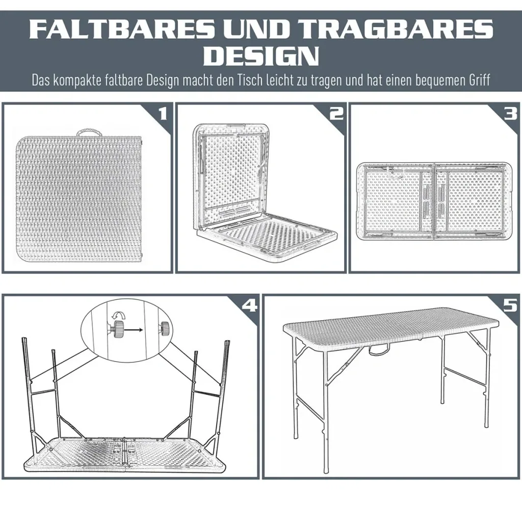 Camping table black