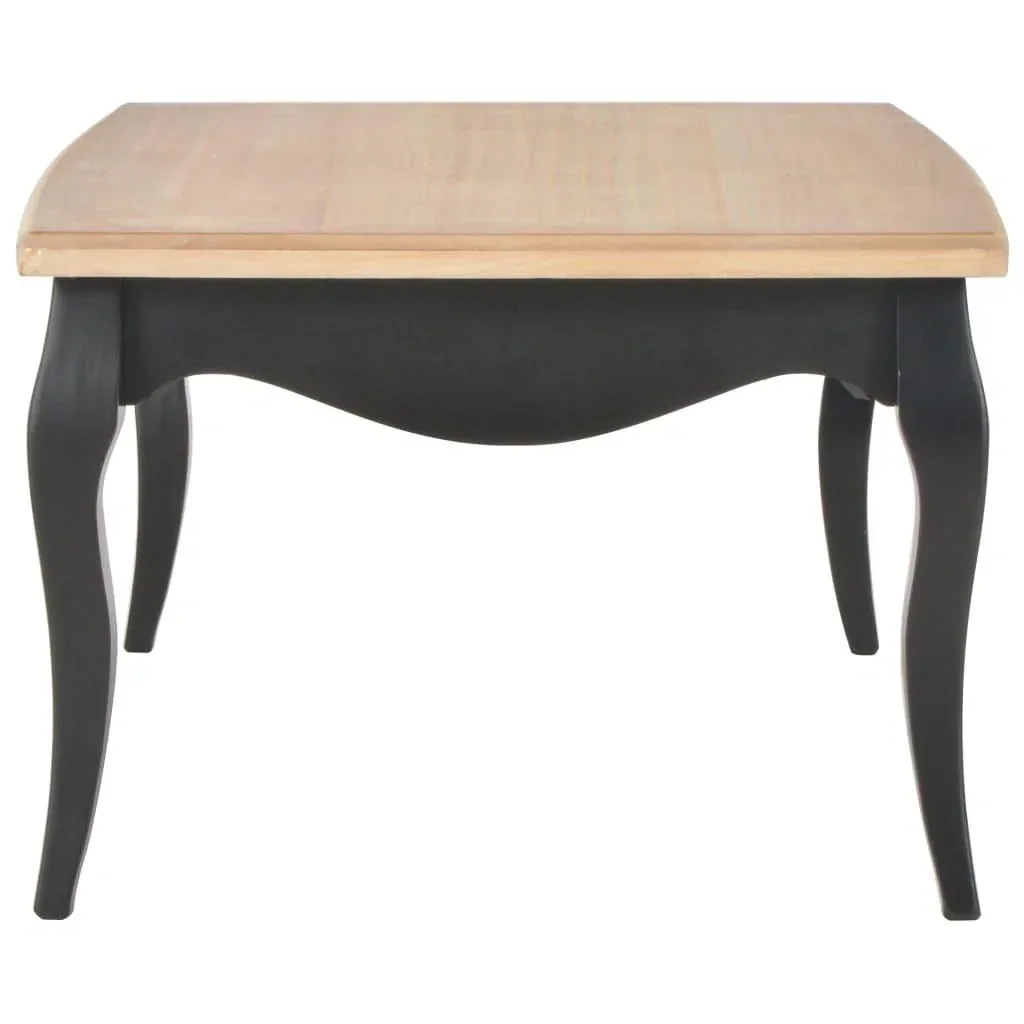 Coffee table 110x60x40 cm solid pine black and brown