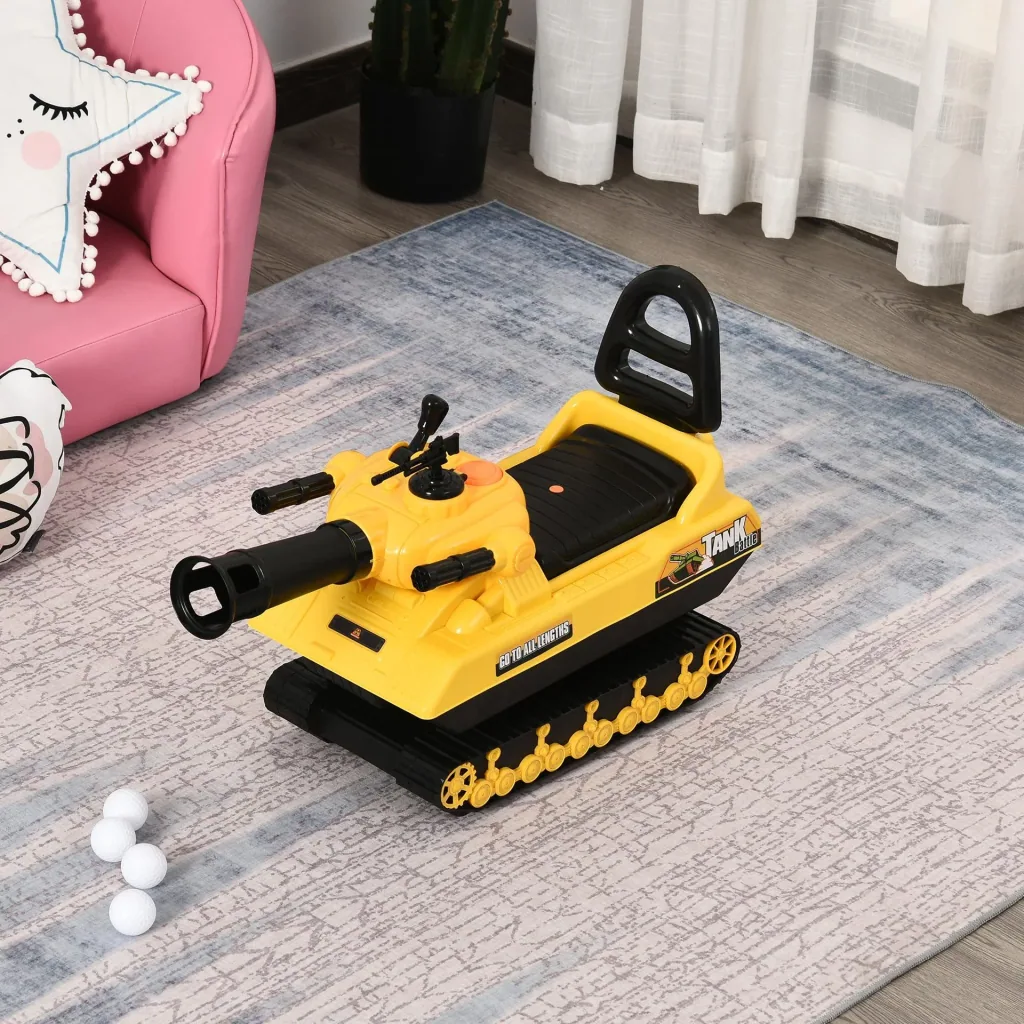 Children's ride-on car as a tank