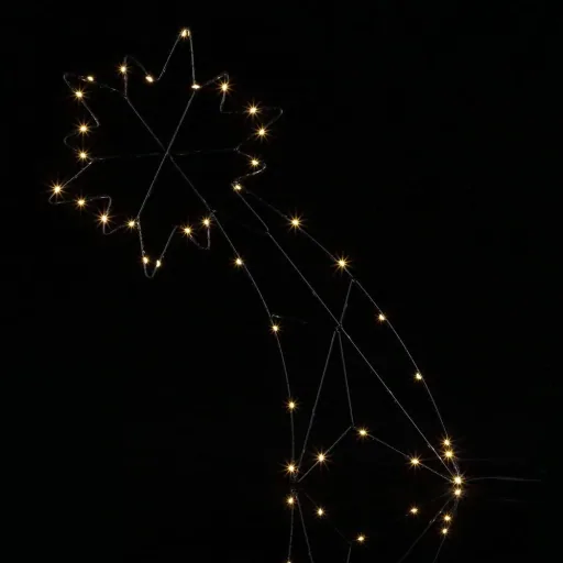 Falling Star - LED - Christmas lights - with timer - 59 x 26 cm - Warm White