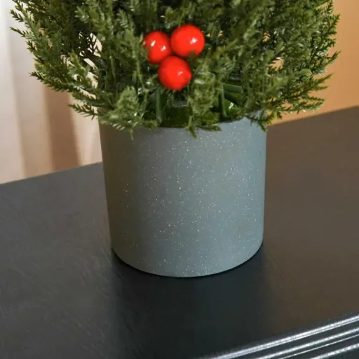 Christmas tree 50 cm Christmas tree cypress Christmas tree with 7 red berries