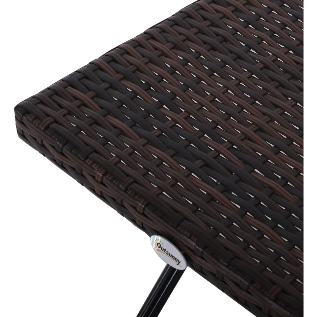 Polyrattan folding garden table