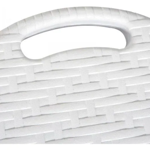 Camping table picnic table seating group 5 pcs. foldable white