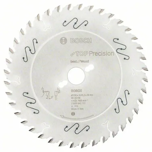Circular saw blade "Top Precision Best for Wood", 250 x 30 x 3.2 mm