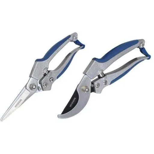 2-piece aluminum tree shears including 4-piece garden tool set
