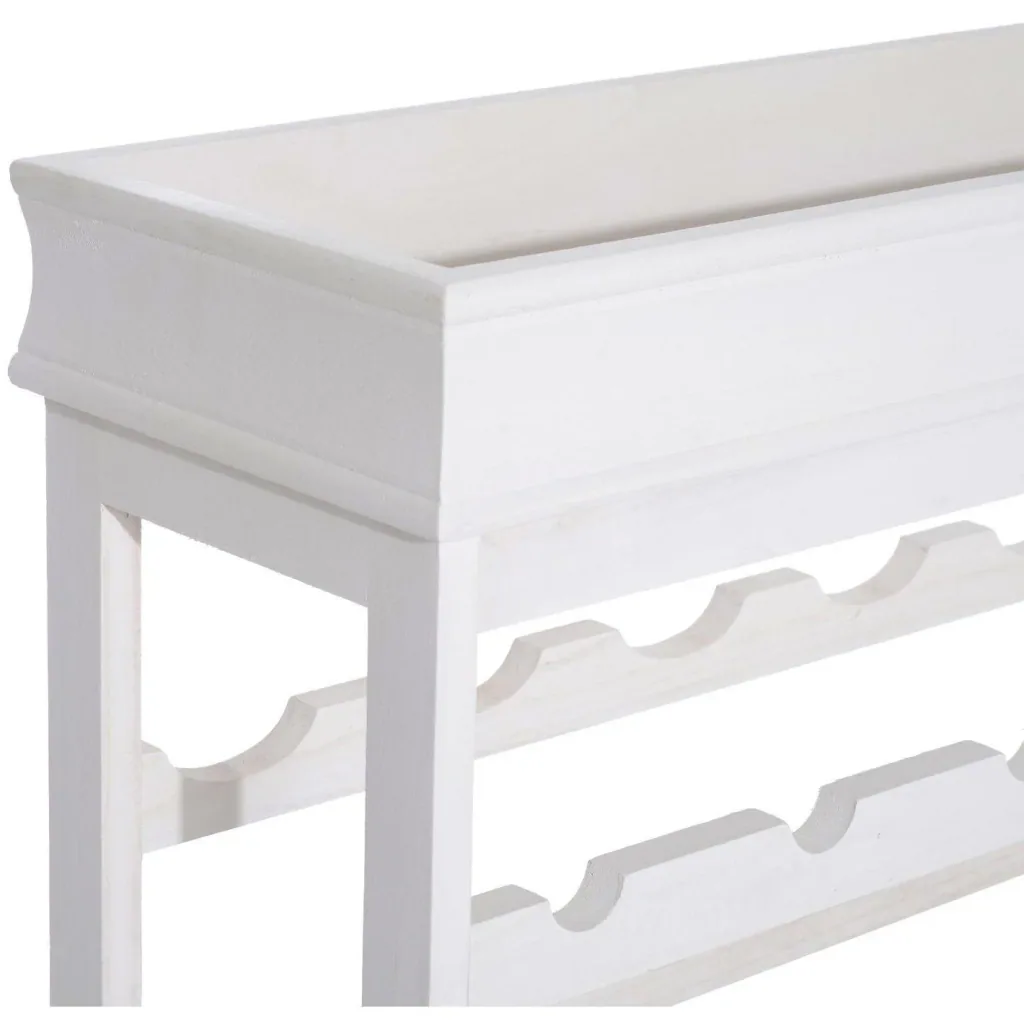 Wine rack wine stand for 24 bottles wood white