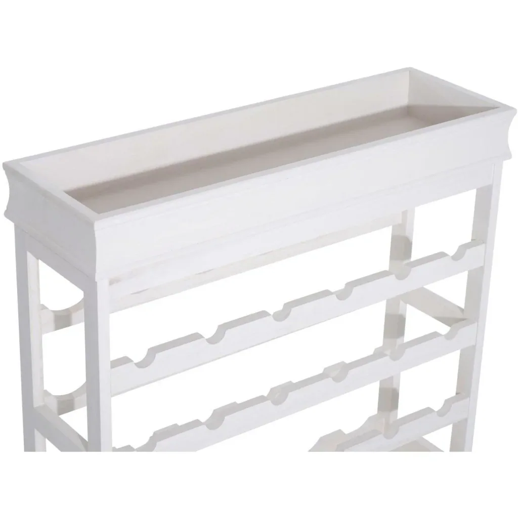 Wine rack wine stand for 24 bottles wood white