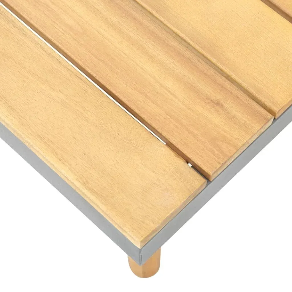 Garden table 60x60x31.5 cm solid acacia wood