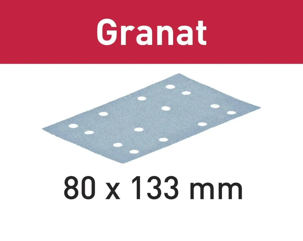 Sanding strips STF 80 x 133 P220, 100 pieces
