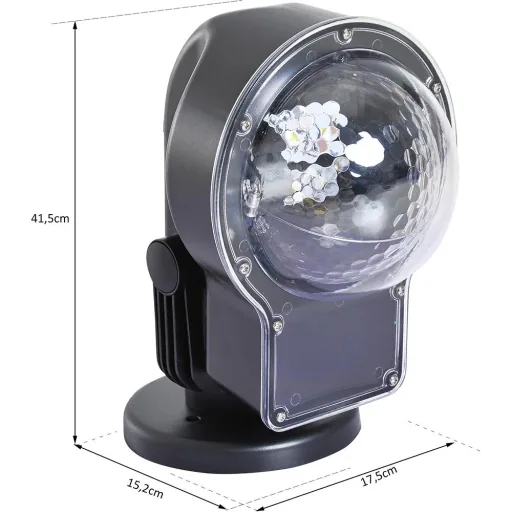 LED projector lights light effect snowflake Christmas black