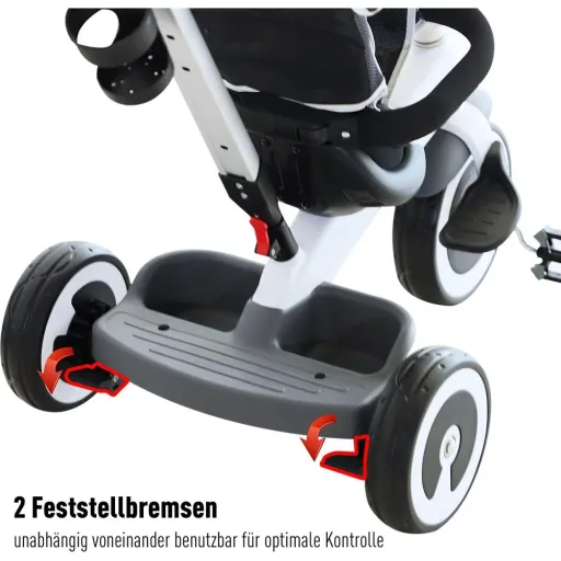 4 in 1 children's tricycle with sun canopy