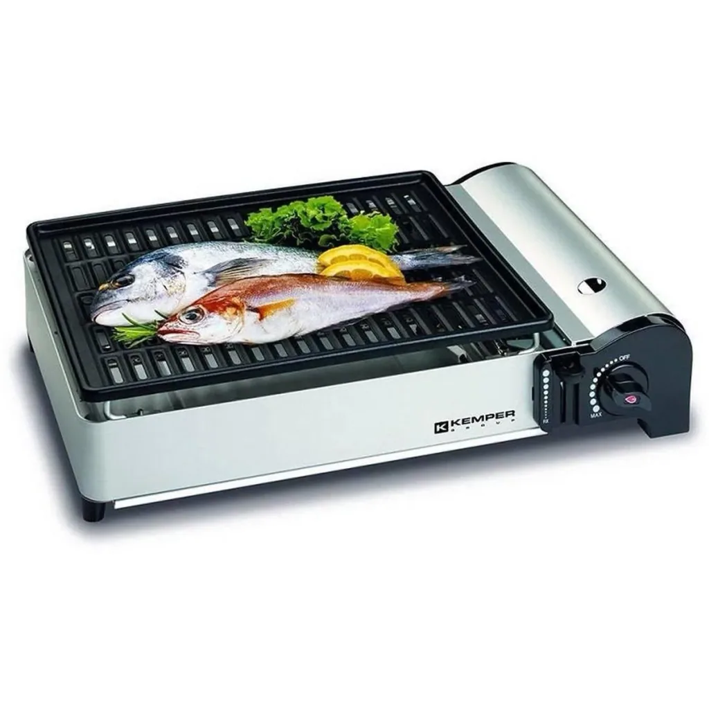 Portable smart gas grill table grill camping stove