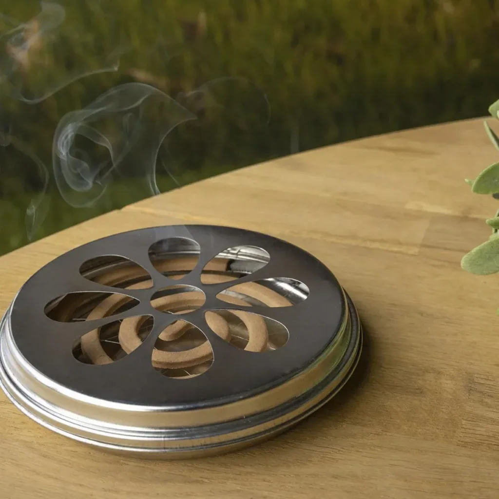 Citronella Spirals in Zinc Brenner