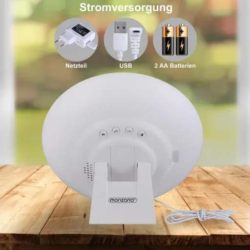 LED light clock sunrise
