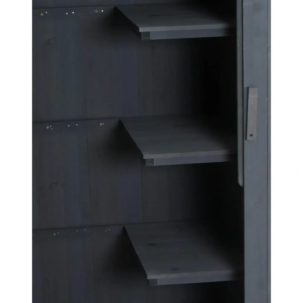 Garden cabinet wooden tool shed garden house tool shed tool cabinet wooden hut gable roof bitumen cardboard grey 77.5 x 54,