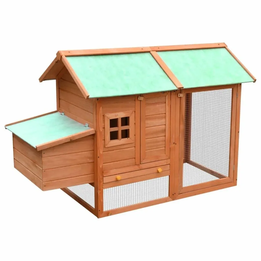 Chicken coop 170x81x110 cm solid gr