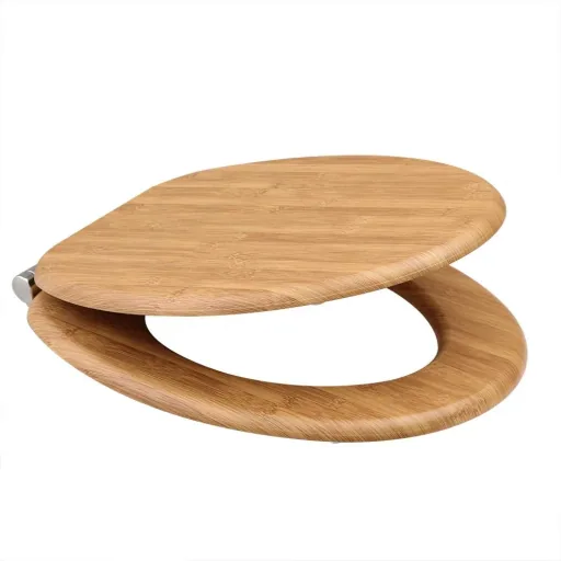 MDF toilet seat bamboo with soft close