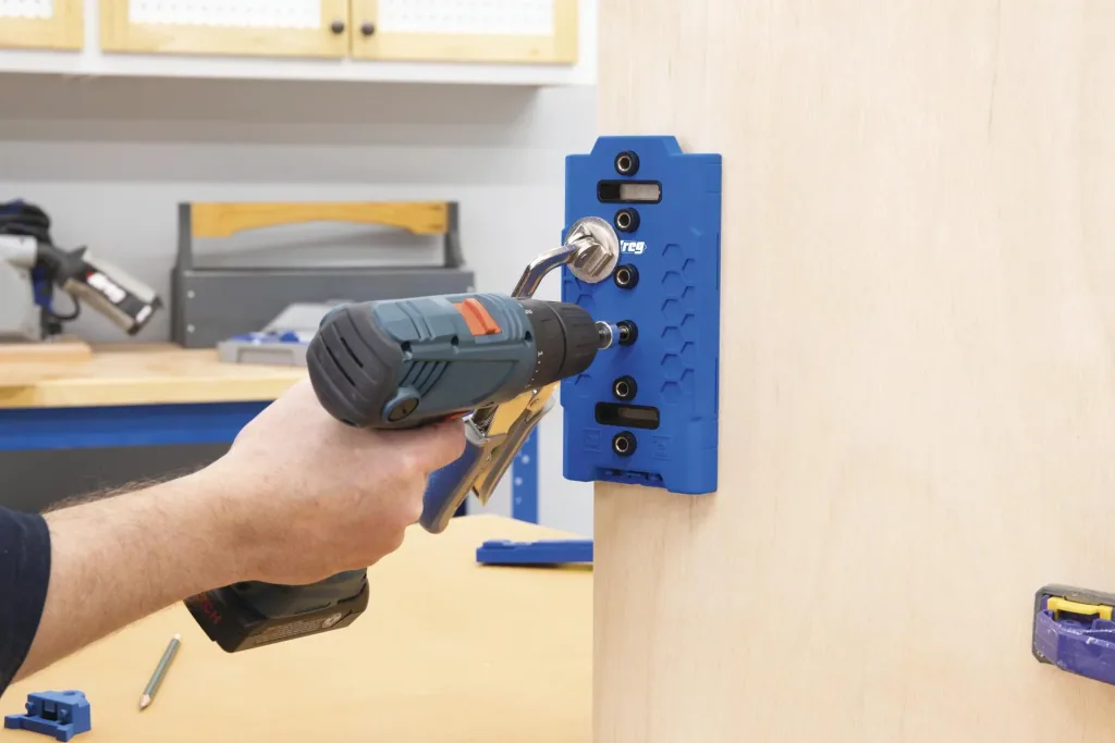 Hole row drilling template