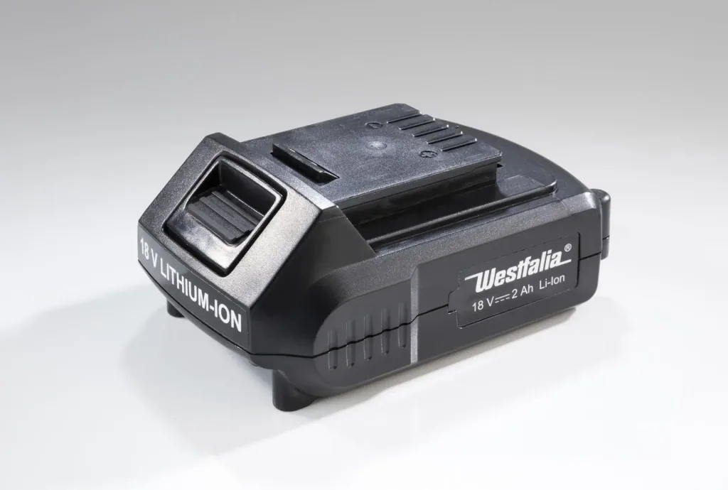 Cordless planer 18 Volt Li-Ion AH18 including battery 2.0 Ah and charger