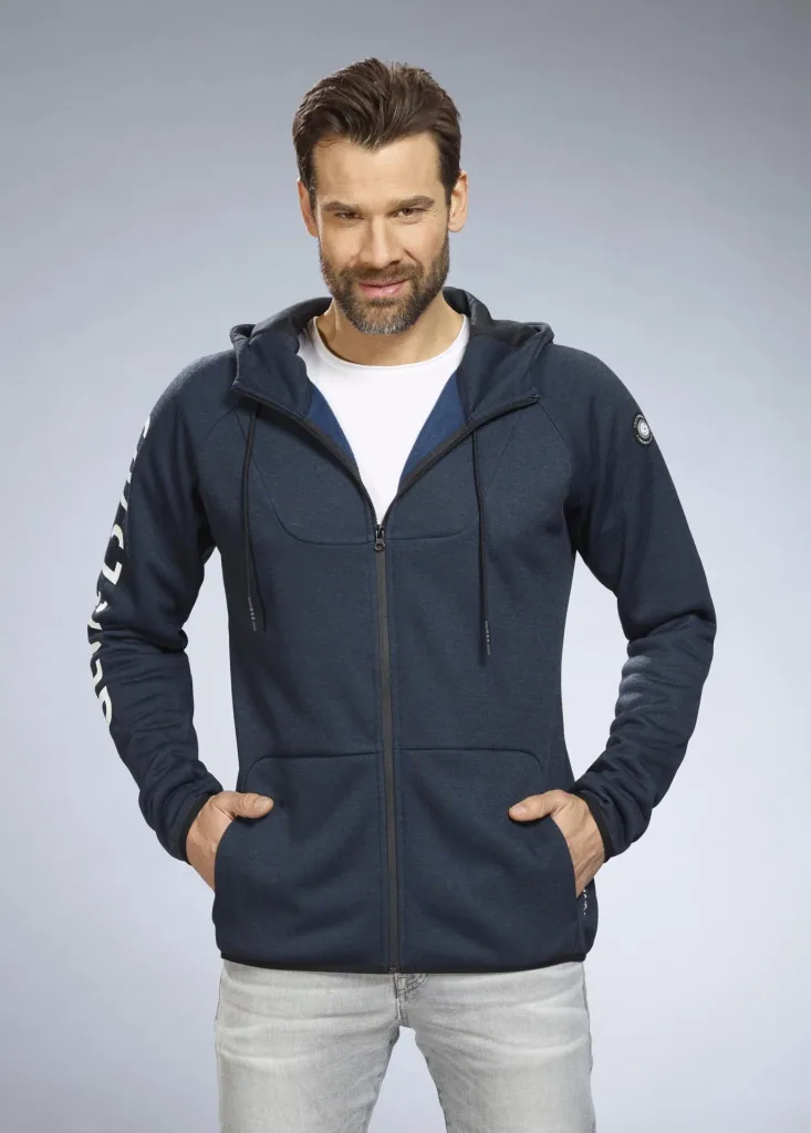 Hooded sweatshirt, navy, size M