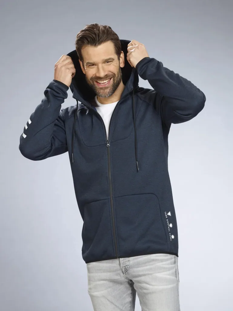 Hooded sweatshirt, navy, size M
