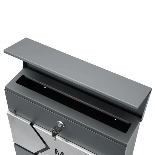 Designer mailbox anthracite / silver