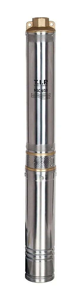 Deep well pump MSC 4/10, stainless steel, 4 inches, up to 5,500 l/h flow rate, up to 72 m delivery head