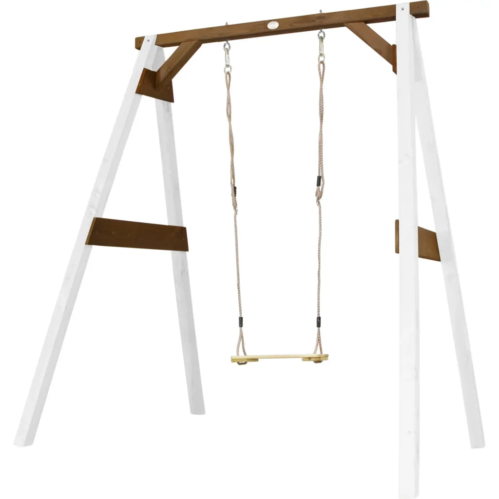Single swing white/brown