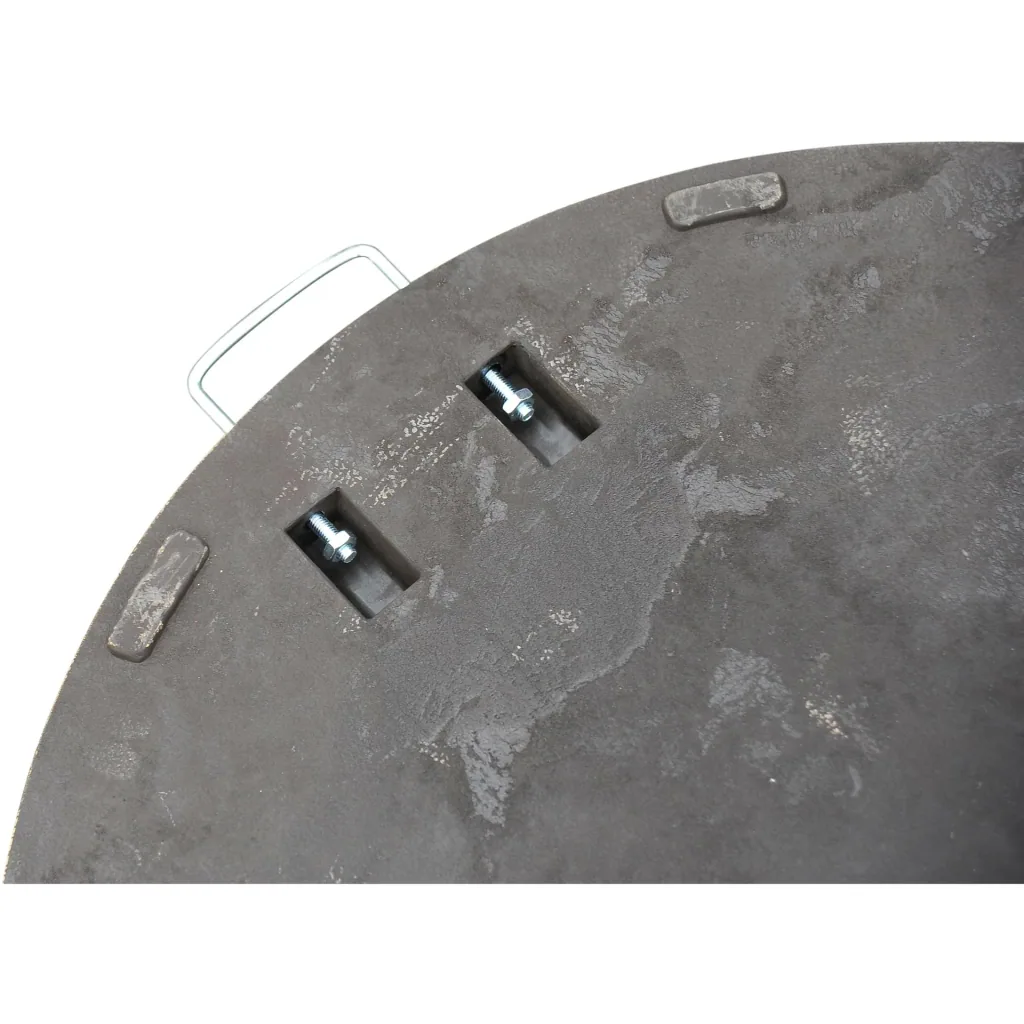 2 pcs, parasol stand plate umbrella stand umbrella stand semi-circular removable handle with resin bronze 30 kg