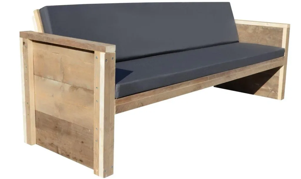 Assembly package lounge sofa / garden bench Pepijn including outdoor cushions
