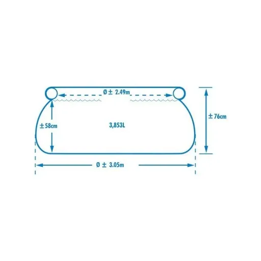 Easy Set Pool 305 x 76 cm with 12-Volt-Filterpumpe