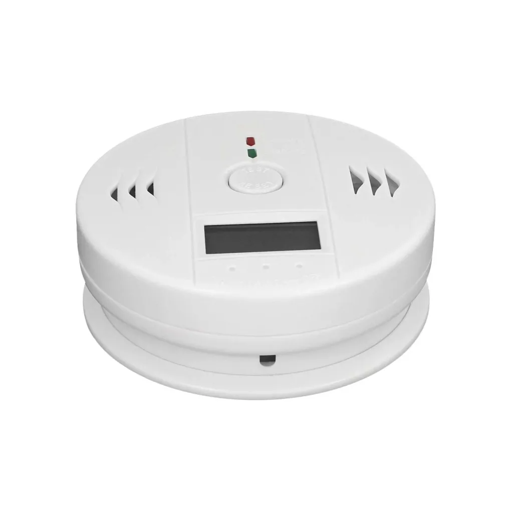 Carbon monoxide detector DIN EN5029 tested with loud 85 dB alarm