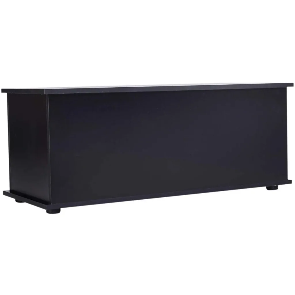 Chest storage box wooden box with folding lid black
