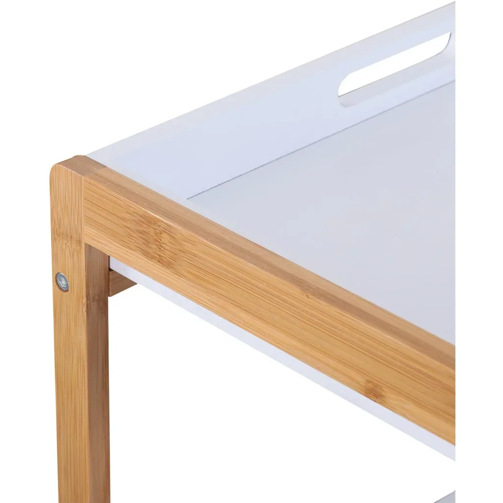 Kitchen trolley on wheels, serving trolley, kitchen trolley with removable top plate, 46 x 35 x 74.5 cm