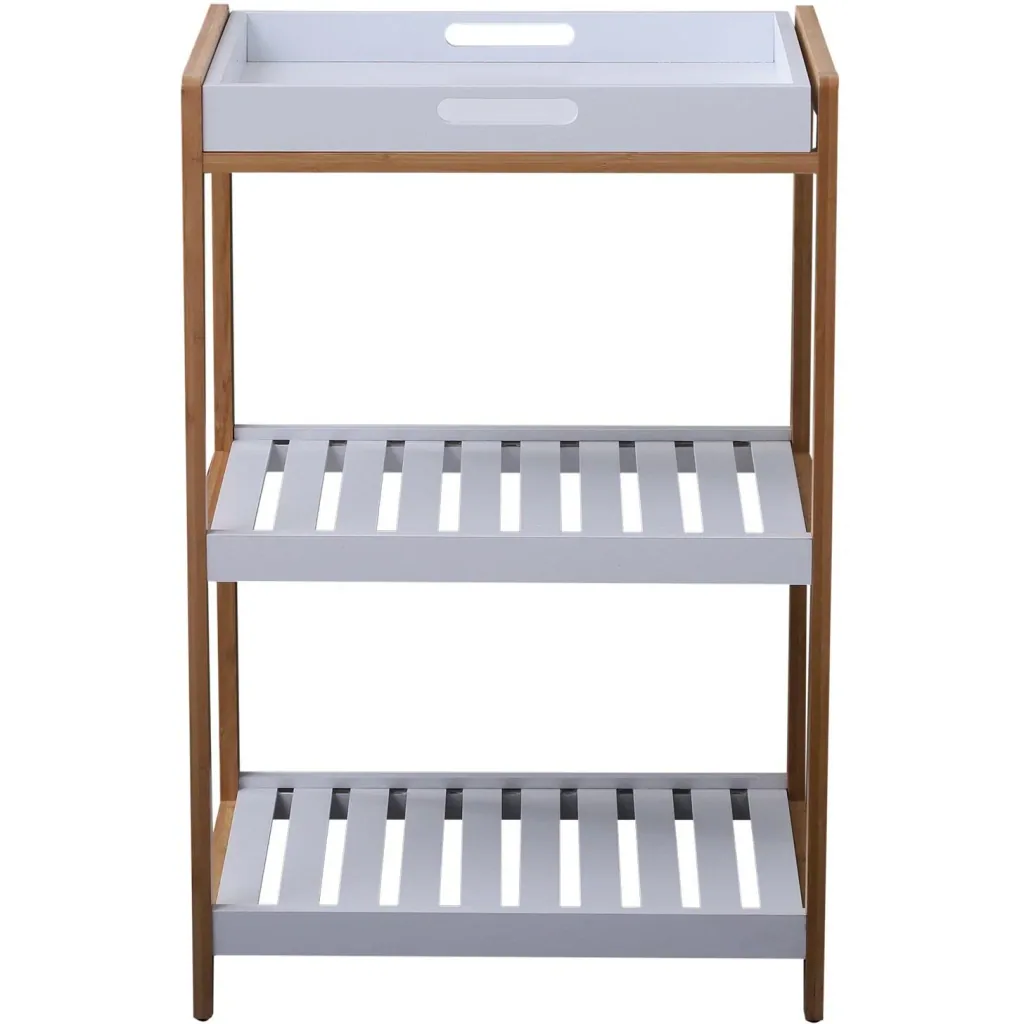 Kitchen trolley on wheels, serving trolley, kitchen trolley with removable top plate, 46 x 35 x 74.5 cm