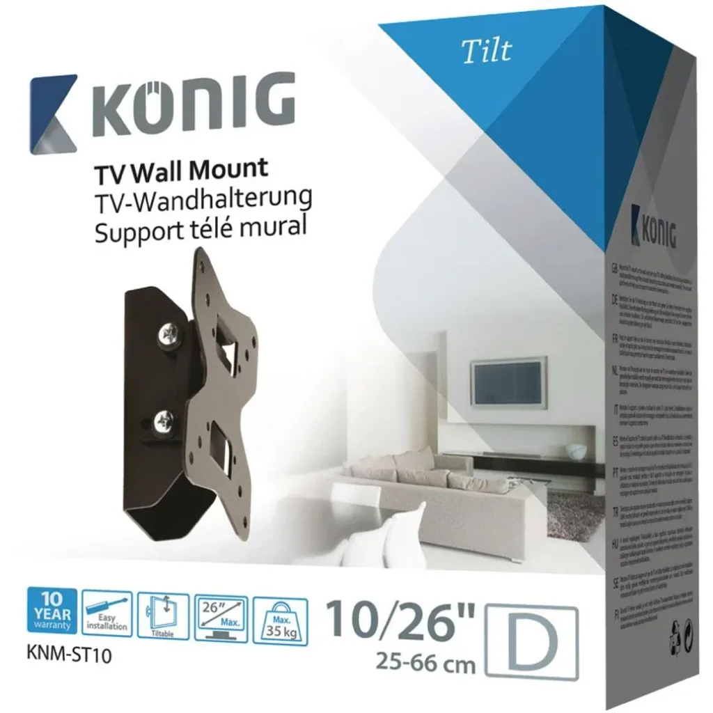 TV wall mount tilt 10 - 26 " 35 kg