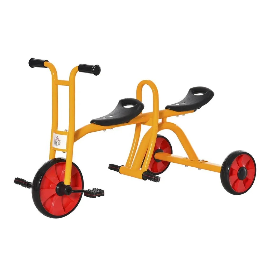 Tricycles for 2 children 3-5 years children's balance bike with large tires children's vehicle boys girls steel plastic multi-colored