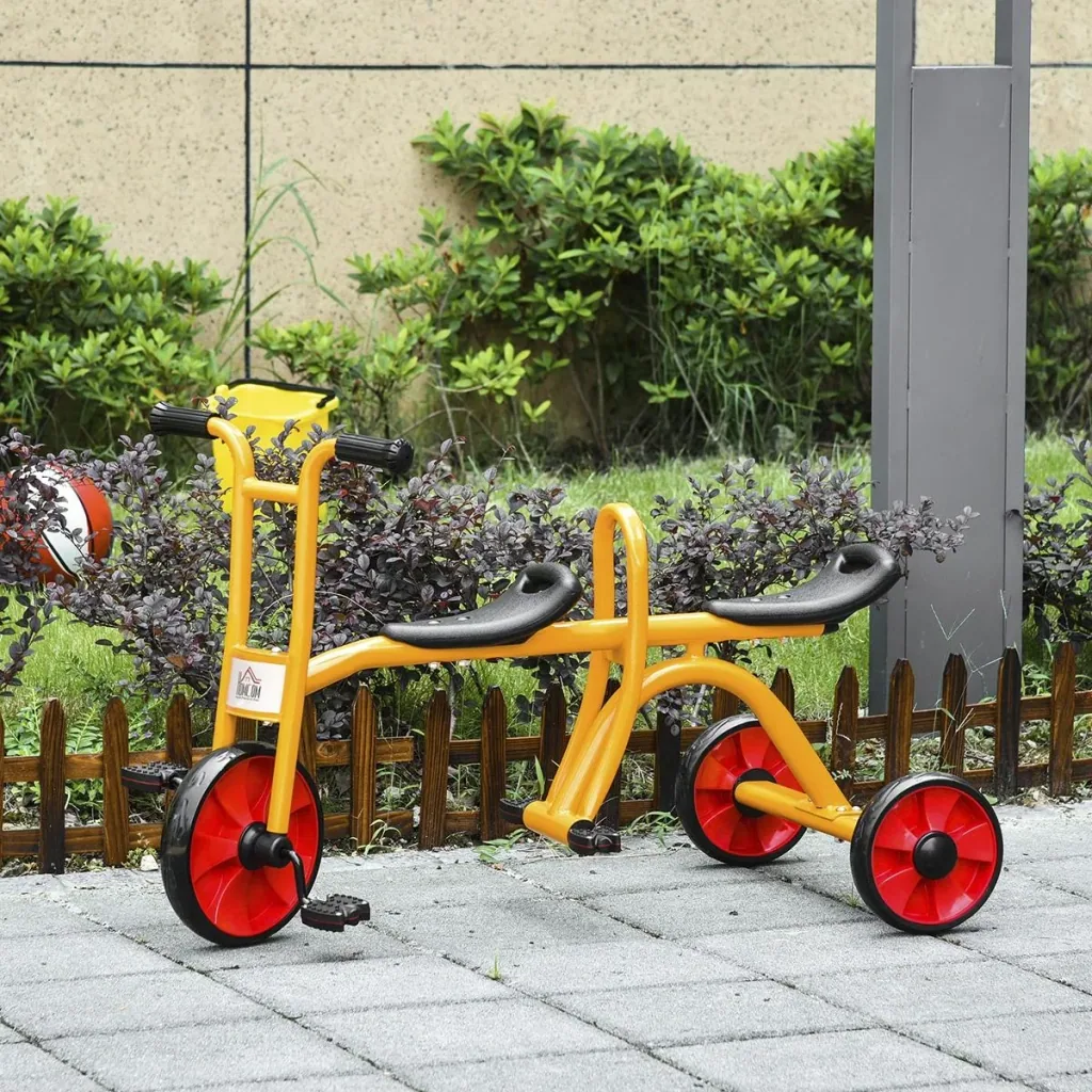 Tricycles for 2 children 3-5 years children's balance bike with large tires children's vehicle boys girls steel plastic multi-colored