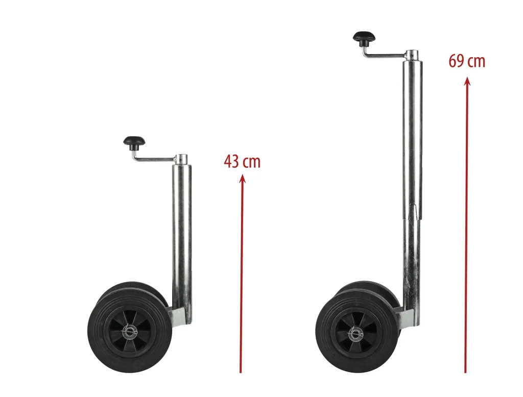 Double support wheel, support load 150 kg